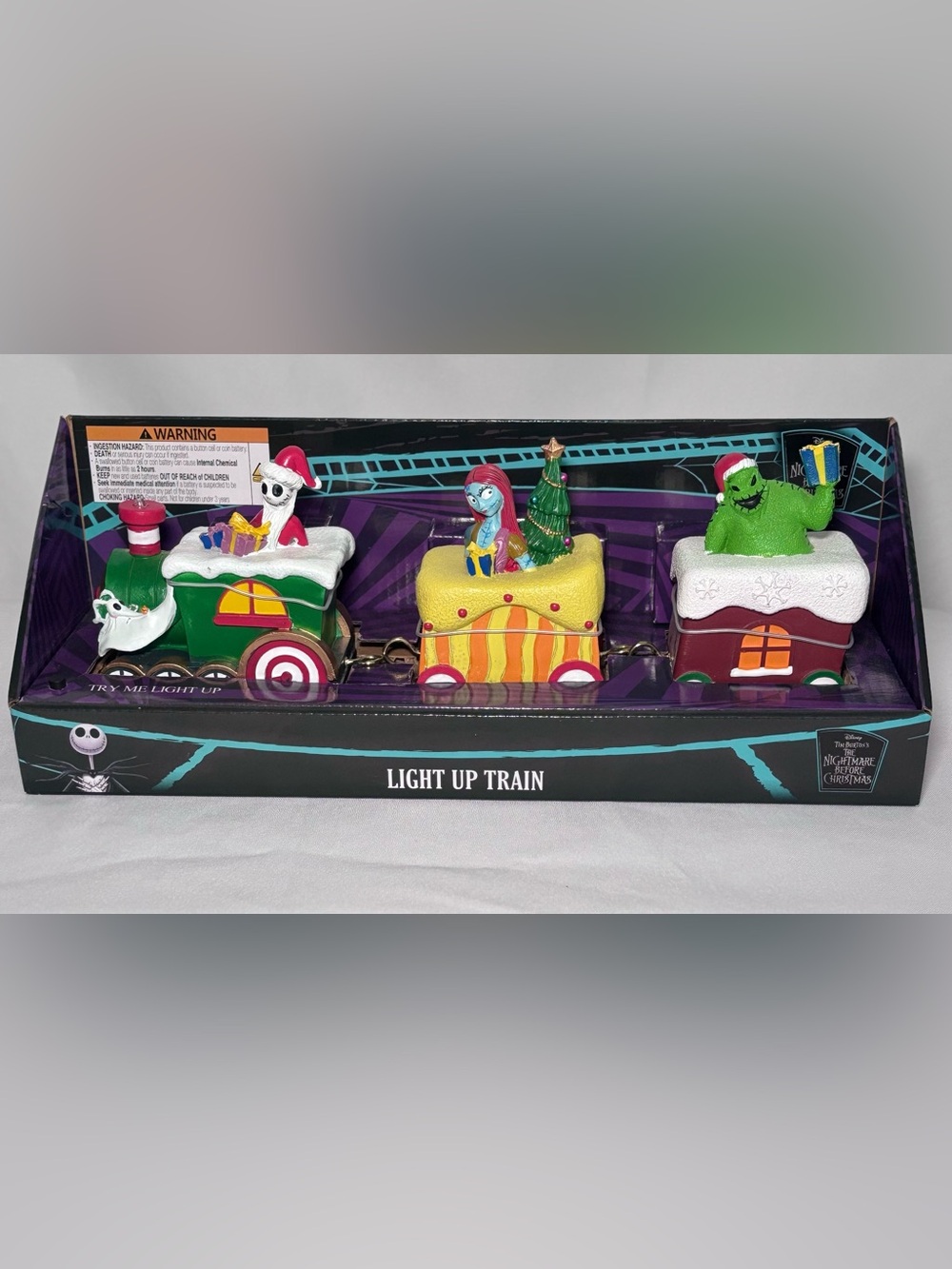 Disney The Nightmare Before Christmas Festive Light-Up Train Set